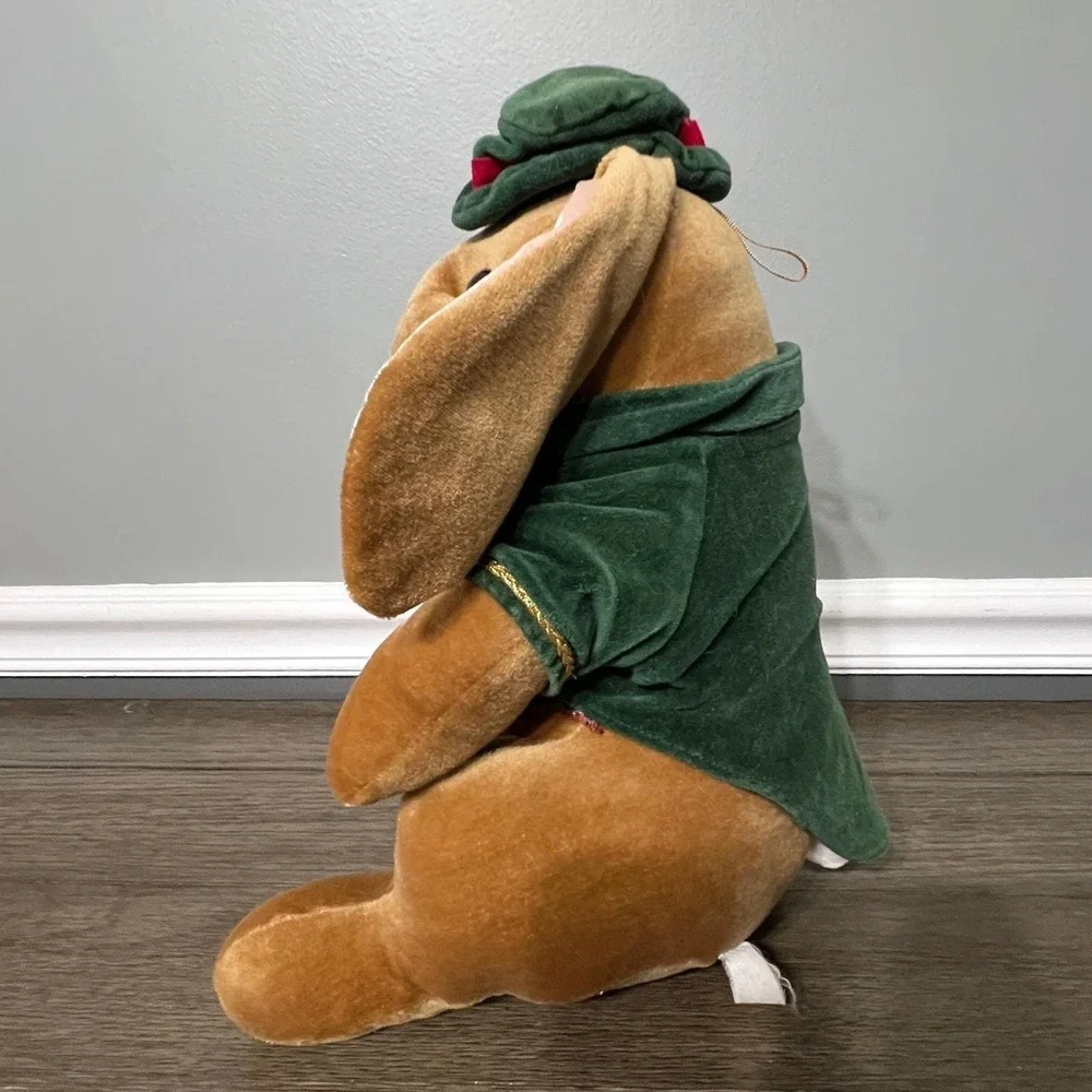 Vintage 1985 Toys R Us Velveteen Rabbit Plush Christmas Bunny Stuffed Animal Toy